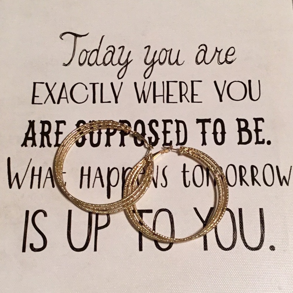 Perfect gold plated hoops!